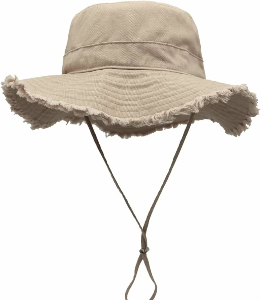 Connectyle Women's UPF50+ Wide Brim Floppy Sun Hat - Foldable Cotton Bucket Hat for Beach, Gardening & Summer Travel