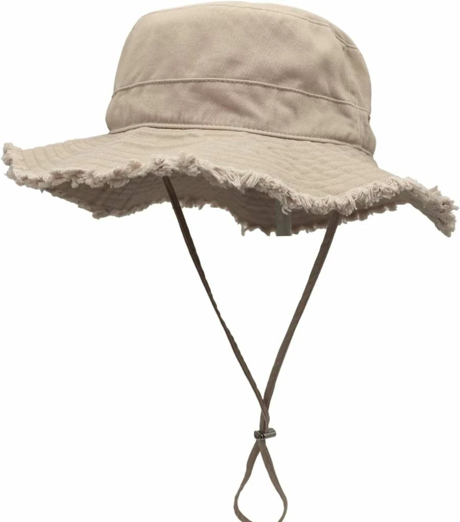 Connectyle Women's UPF50+ Wide Brim Floppy Sun Hat - Foldable Cotton Bucket Hat for Beach, Gardening & Summer Travel