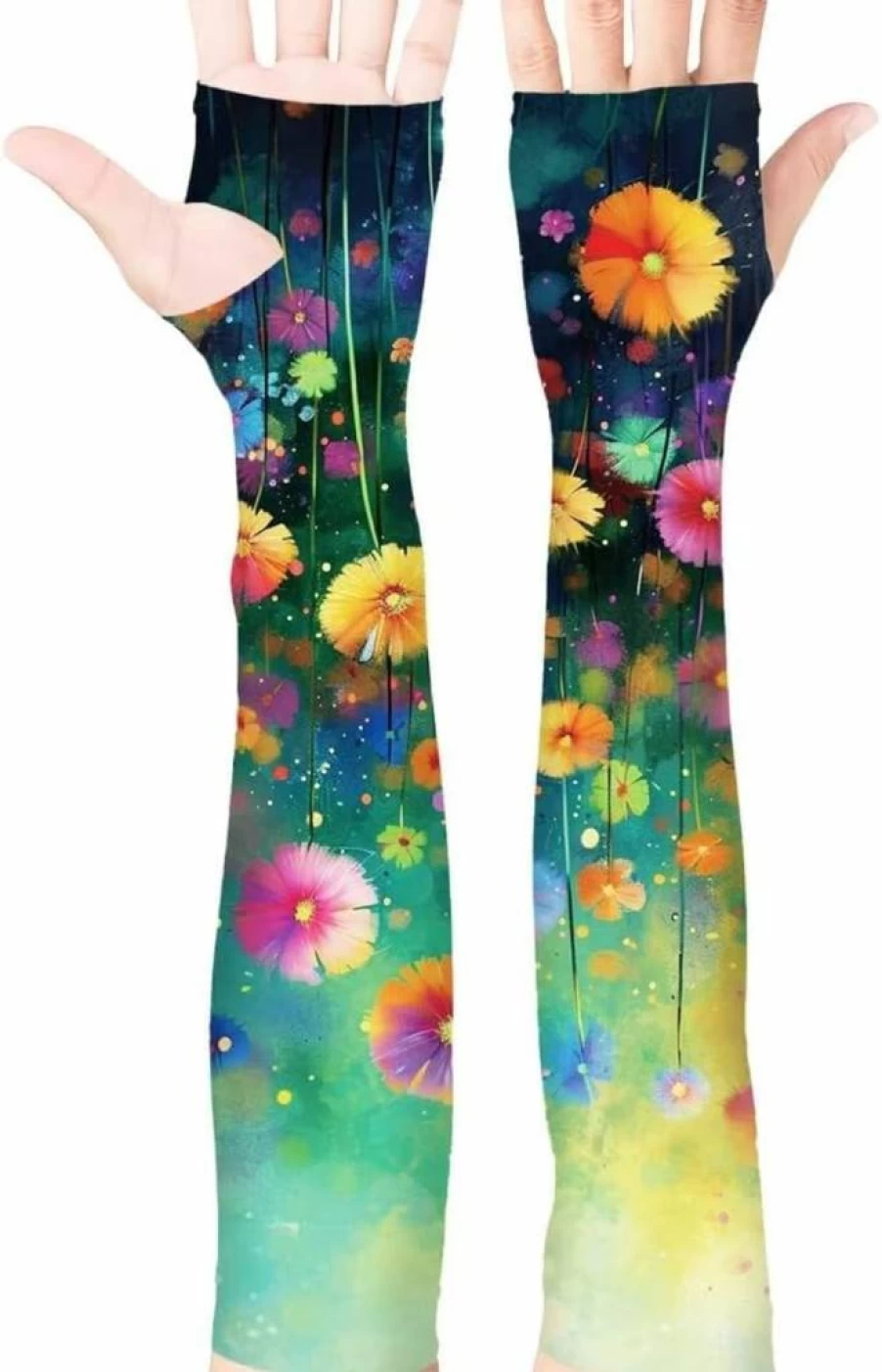 Fitvc UV Protective Gardening Sleeves for Women - Cooling, Thorn Proof Arm Covers for Outdoor Farming & Sun Safety