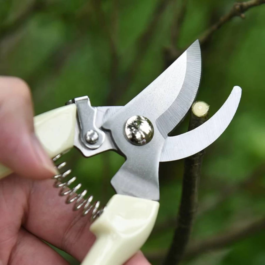SoftSense Premium Bypass Pruning Shears - Sharp Garden Scissors for Plants, Flowers, Bonsai & Fruit Picking - Professional Trimming Tool with Ergonomic Handle