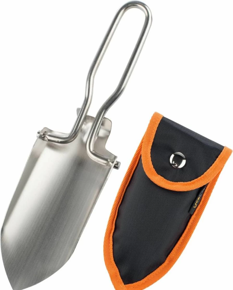 AceCamp Foldable Shovel - Lightweight Portable Camping Trowel for Gardening, Backpacking & Potting with Carrying Case, Multi-Tool Outdoor Spade