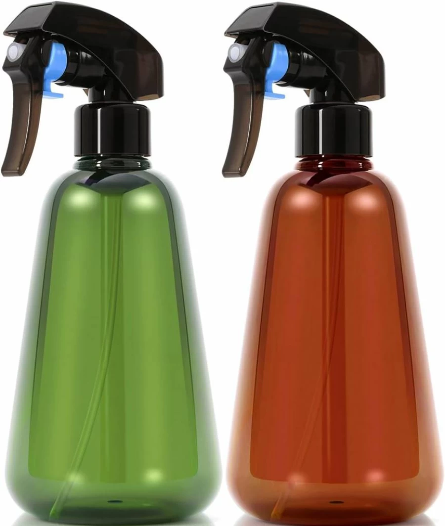 Bealee 16Oz Ultra Fine Mist Spray Bottle 2 Pack - Leak Proof Plant Mister for Indoor Gardening, Hair Care & Cleaning Solutions