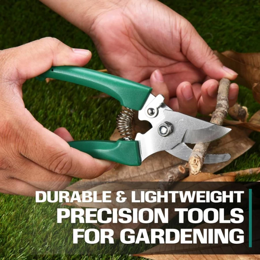 2WAYZ 5-Piece Gardening Tool Set with Portable Storage Case - Durable Stainless Steel Hand Tools for Planting, Weeding, and Cultivating - Ideal Gift for Garden Lovers