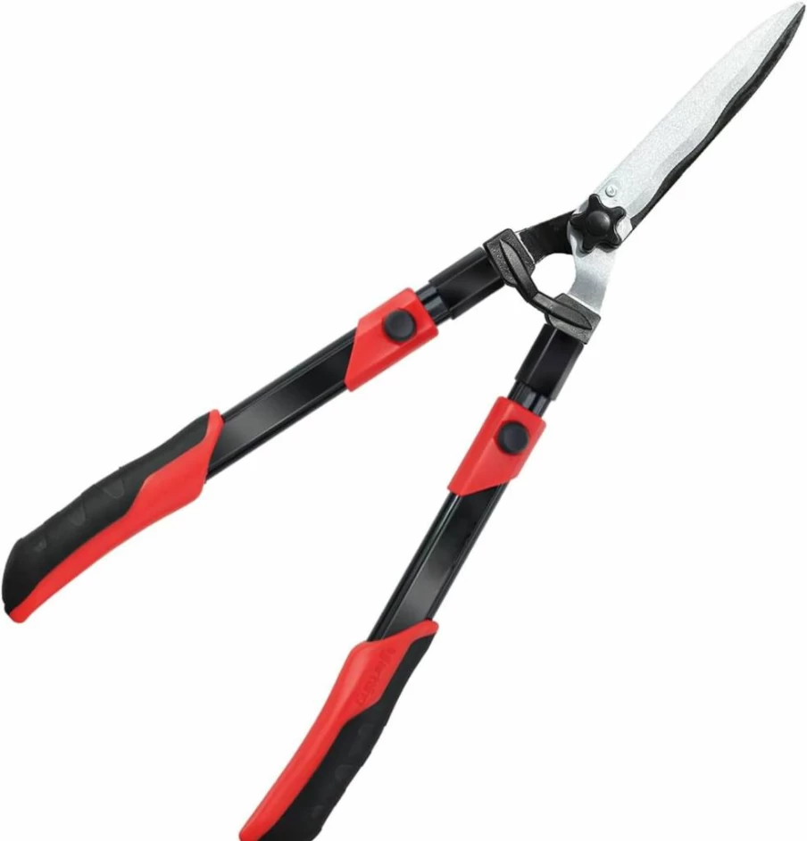 YRTSH 19" Professional Hedge Shears - Sharp Wavy Blade Garden Clippers for Trimming Hedges, Bushes & Borders - Heavy Duty Shrub Trimmers