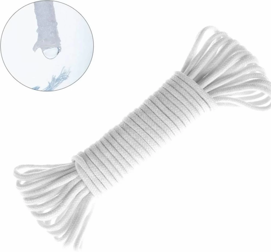 ORIMERC 1/4 Inch Self-Watering Wick Cord - 150ft Capillary Hydroponic Plant Watering System for Potted Plants, Automatic Planter Pot Waterer, Vacation Plant Sitter, Violet & Seedling Care