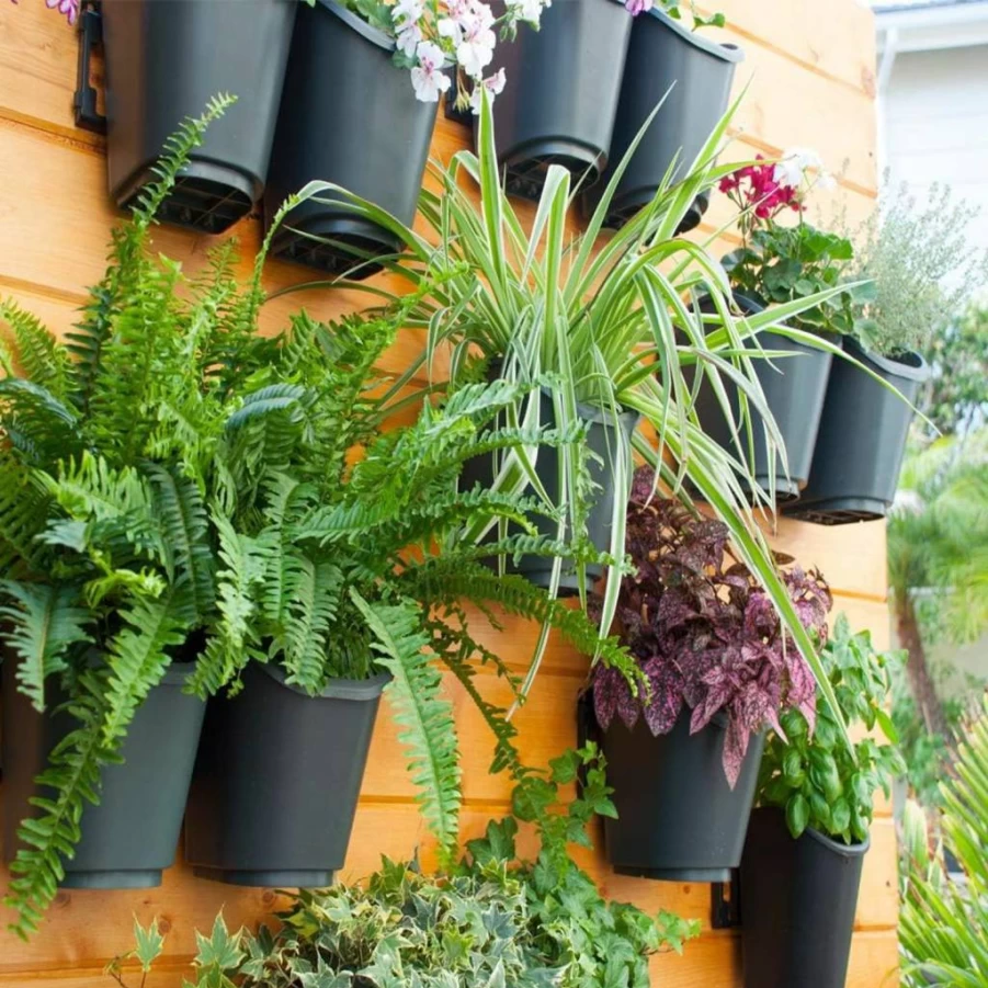DIG GLW08 Vertical Garden Kit with 8 Pots & Drip Irrigation System - Complete Indoor Outdoor Living Wall Solution