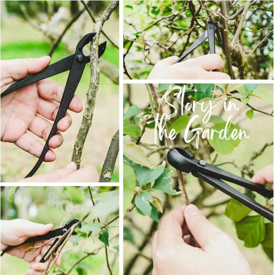 Mefape 15-Piece Bonsai Tool Kit with Carbon Steel Scissors, Pruning Shears, Rake & Spatula – Complete Starter Set for Trimming and Gardening