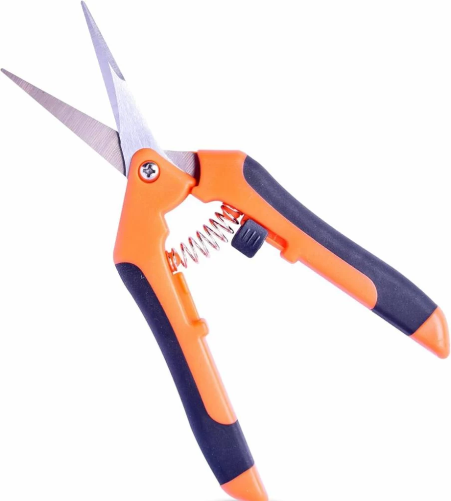 HORTISNIP 6.5 Inch Stainless Steel Pruning Shears - Precision Garden Scissors for Trimming Plants, Flowers, Bonsai, Vegetables & More