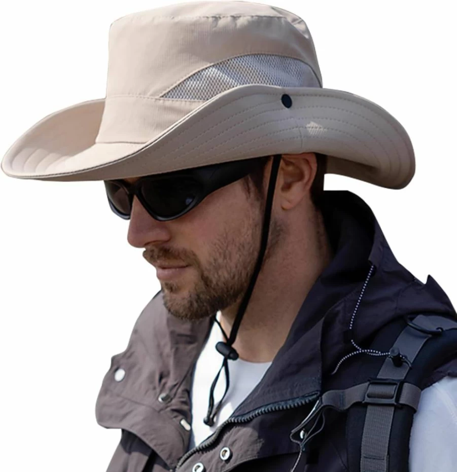 YOHTAS Unisex Wide Brim Sun Hat - Waterproof, Breathable & Packable Bucket Hat for Men & Women - Ideal for Fishing, Hiking, Camping & Gardening