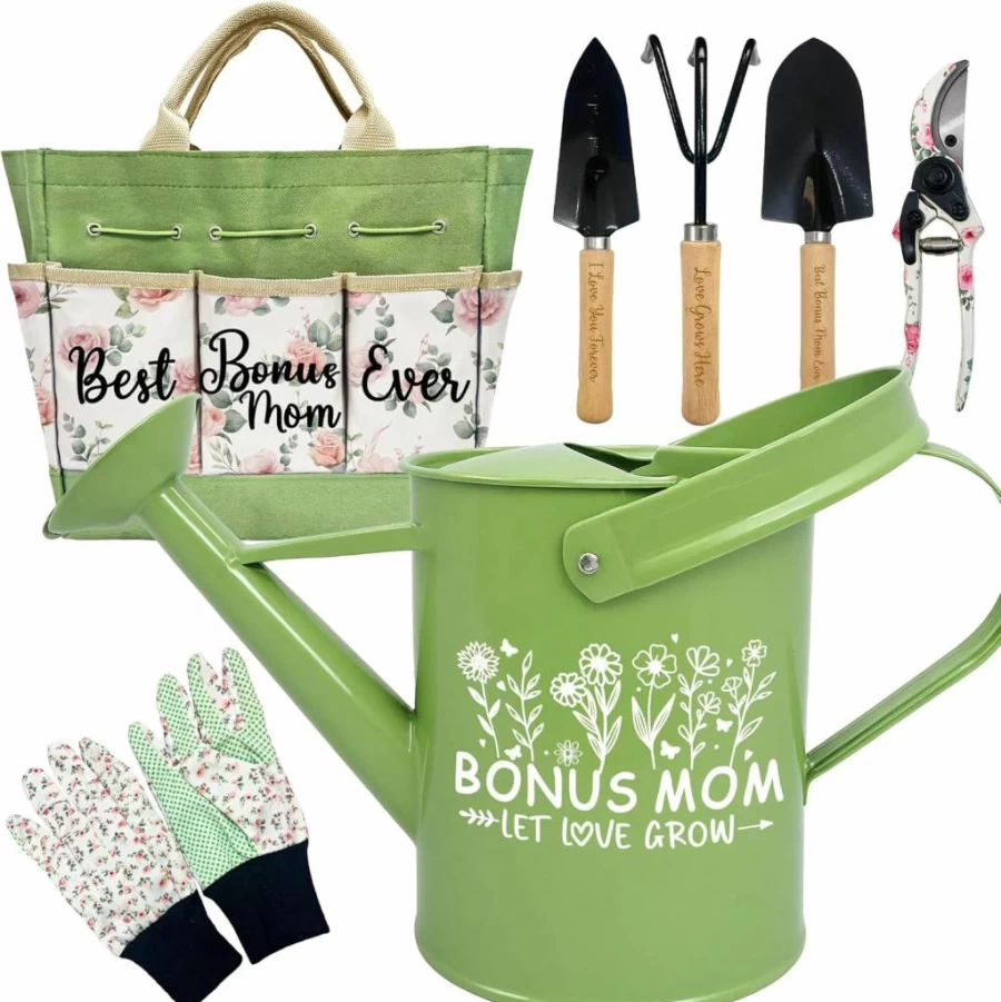 Taesun Gardening Gift Set for Mom - Mother's Day Garden Kit with Floral Tools & Durable Organizer Tote, Perfect Plant Lover Present for Women, Birthday Gifts from Grandkids