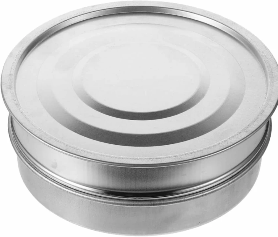 SUPVOX 3-Tier Stainless Steel Sprouting Tray Kit - 8.46" Seed Germination Trays for Beans, Wheatgrass, Microgreens & Broccoli Sprouts - BPA-Free Mesh Lid Home Gardening System