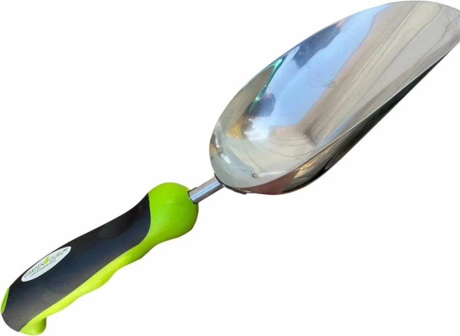 Garden Guru Stainless Steel Garden Trowel - Heavy Duty Transplanting Shovel with Ergonomic Handle - Rust Resistant Digging Tool for Gardening, Lawn & Outdoor Use