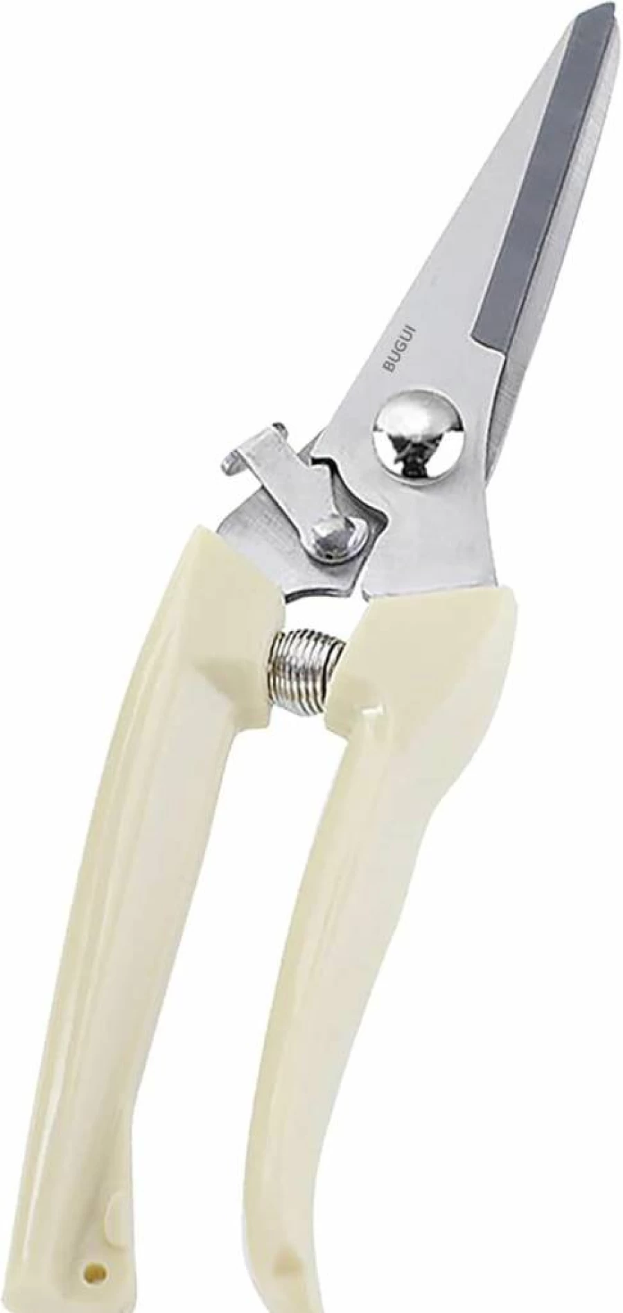 BUGUI 2-Piece Garden Shears Set: Sharp Bypass Pruner & Straight Blade Scissors, Lightweight for Easy Pruning