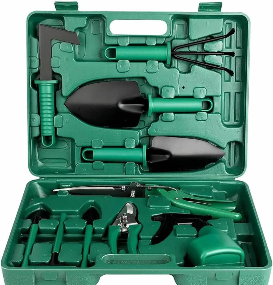 BYUEE 10-Piece Garden Tool Set - Premium Gardening Gifts for Women & Men, Durable Plant Hand Tools for Home Gardeners