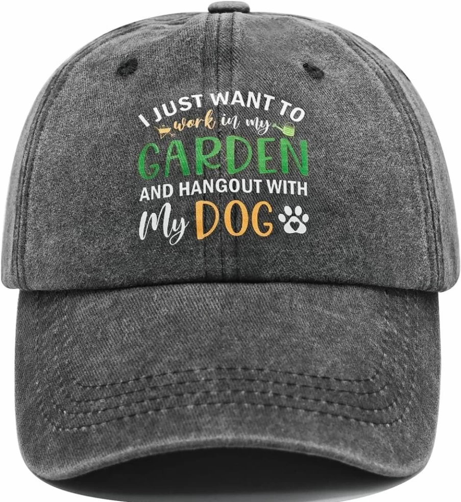 Acotxber Funny Gardening Hat for Dog Lovers - Gift for Women & Men, Plant Lovers Baseball Cap