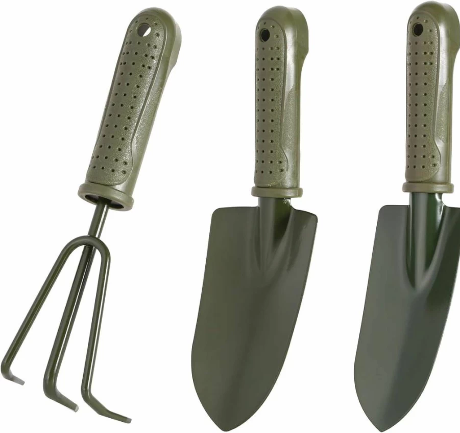 Avikoit 3-in-1 Premium Gardening Tool Set with Soft Rubberized Grip – Ergonomic Non-Slip Handle for Indoor & Outdoor Plants, Lawn, Farm, and Herbs – Ideal Gift for Home Gardeners