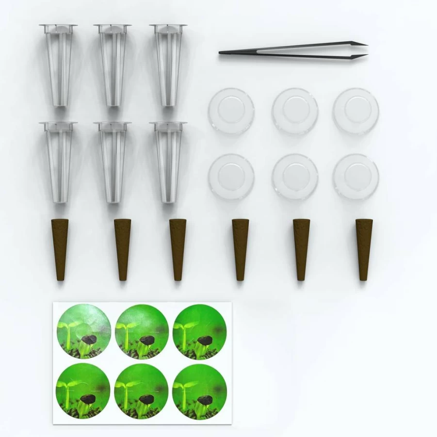 Sjzxuv 5-Layer Hydroponic Tower Kit - 30 Planting Holes Vertical Gardening System for Indoor/Outdoor Use, Space-Saving Hydroponics Growing System with Germination Kit