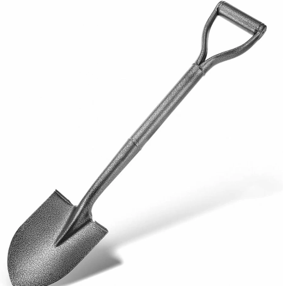 Z & G 30In All-Metal Garden Shovel - Heavy Duty Steel Blade Camping Spade with D-Handle for Digging, Planting & Overlanding