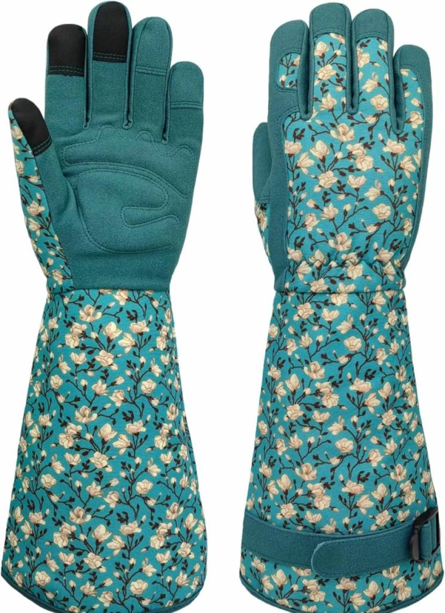 MSUPSAV Thorn Proof Gardening Gloves for Women & Men – Puncture Resistant Gauntlet Gloves for Outdoor Work, Durable Garden Gloves Gift