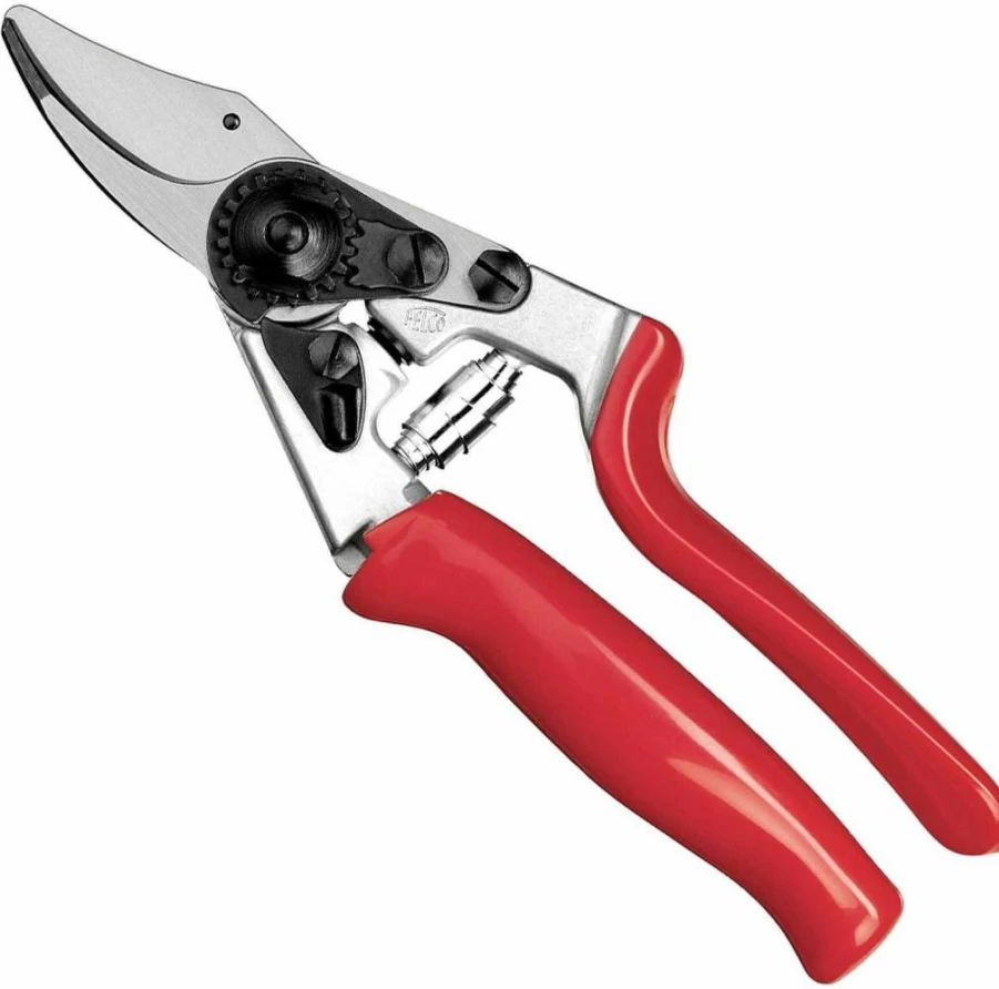 FELCO F-2 Classic Manual Hand Pruner | Professional Gardening Tool | Red | Model 068780 | High-Precision Bypass Pruner