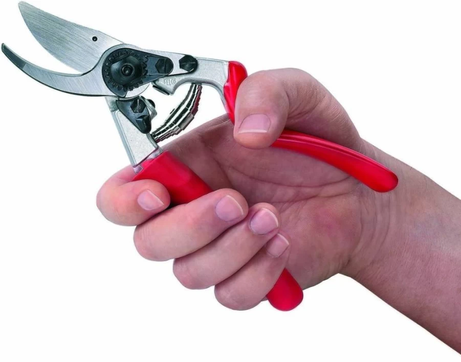 FELCO F-2 Classic Manual Hand Pruner | Professional Gardening Tool | Red | Model 068780 | High-Precision Bypass Pruner