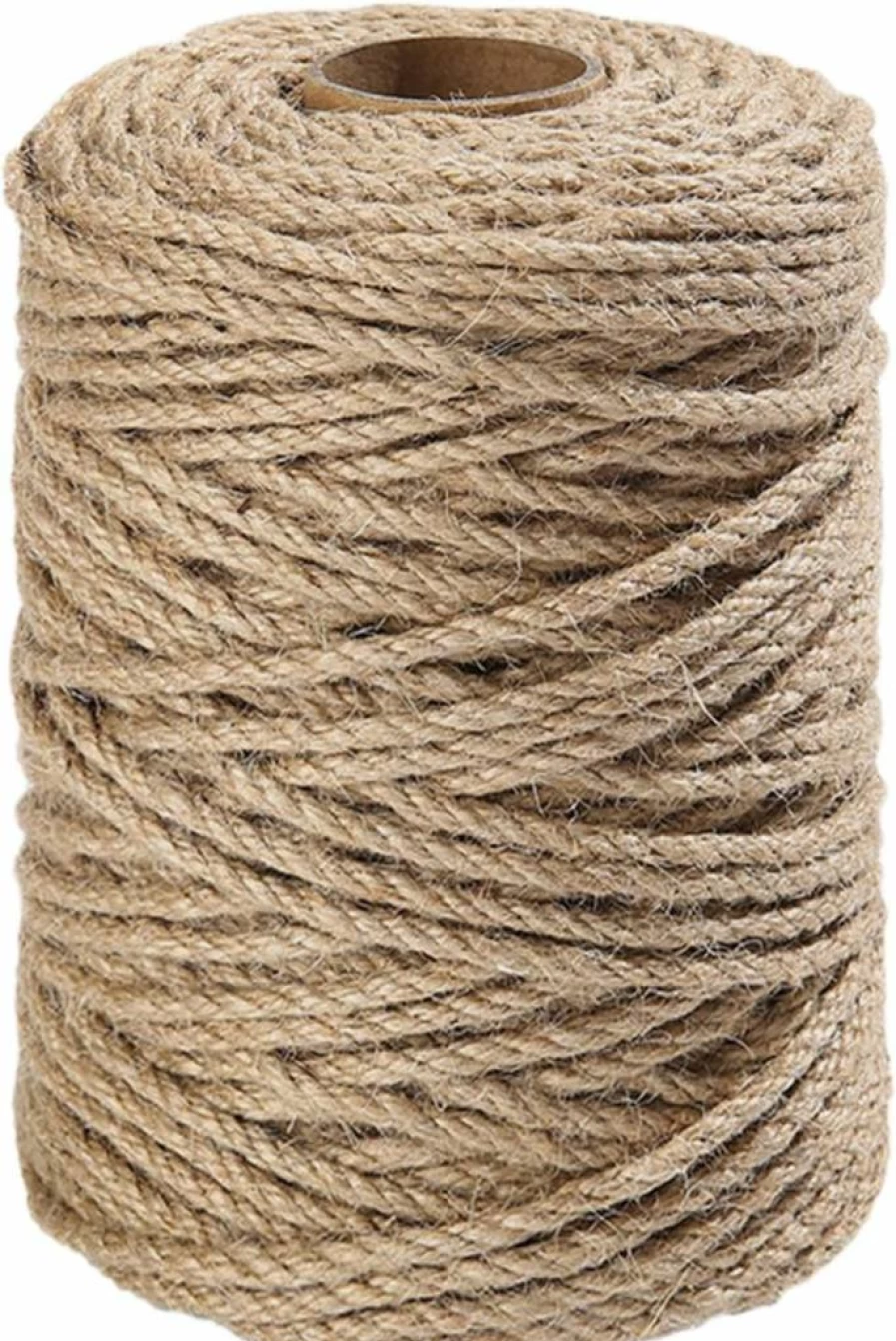 Vanhench 805Ft Natural Jute Twine String for Crafts, Gardening, Gift Wrapping, Wedding Decor, Macrame, and Christmas Decorations – Bulk Hemp Rope Cord Burlap Ribbon