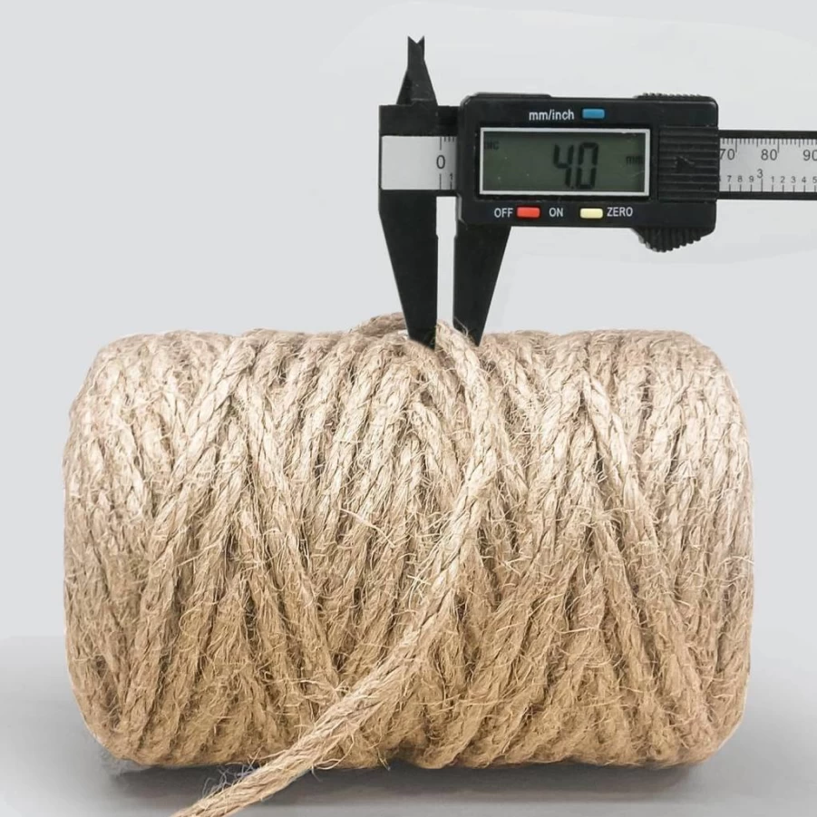 Vanhench 805Ft Natural Jute Twine String for Crafts, Gardening, Gift Wrapping, Wedding Decor, Macrame, and Christmas Decorations – Bulk Hemp Rope Cord Burlap Ribbon