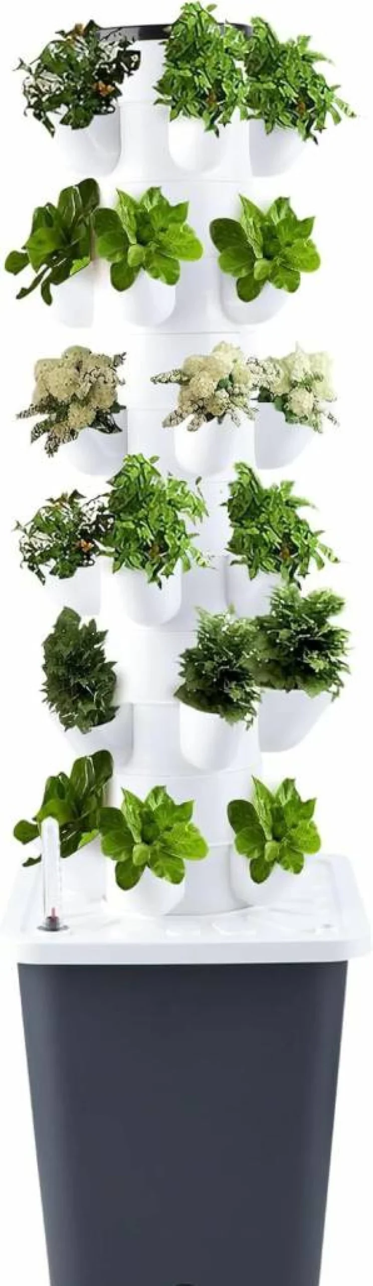 30-Plant Hydroponic Growing System Kit – Indoor Vertical Garden Tower, Herb Planter, Modern Portable Home Decor, Ideal Gift for Gardening Lovers