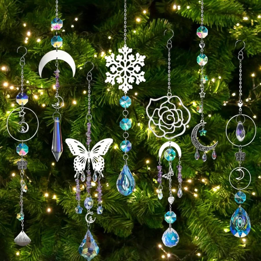 HYBEADS 400Pcs DIY Suncatchers Kit with Crystals, Rainbow Maker for Window Decor - Arts and Crafts Supplies for Adults, Home, Wedding, Garden, Christmas Decoration
