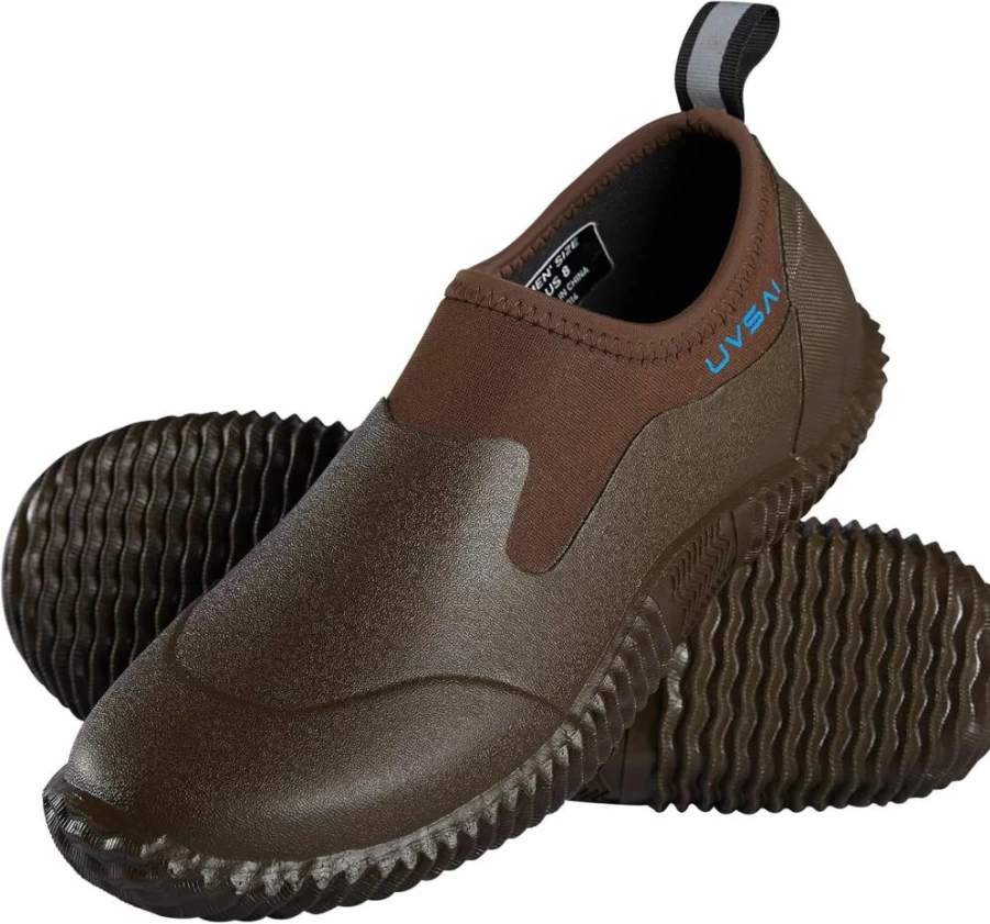 UVSAI Men's Slip-On Waterproof Rain Boots for Gardening, Farming, Camping, Lawn & Yard Work - Durable Outdoor Footwear